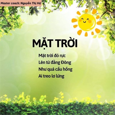 Bài thơ Mặt Trời