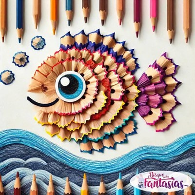 Sáng tạo từ vỏ bút chì sau khi chuốt