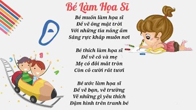 Bài thơ:  Bé làm họa sĩ 