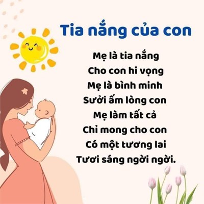 Thơ: Tia nắng của con