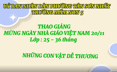 Video Thao giảng Chào mừng ngày nhà giáo Việt Nam 20/11 năm học 2025-2026