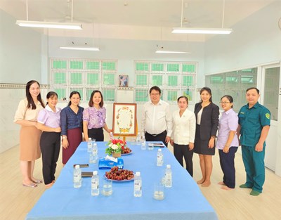 Chào đón Lãnh đạo phường Tân Sơn Nhất đến thăm và chúc mừng Trường Mầm non 5 nhân  Kỷ niệm Ngày nhà giáo Việt Nam 20/11 