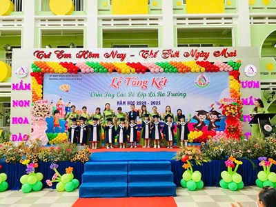 🌈 lễ tổng kết và chia tay các bé lớp lá ra trường                                 năm học: 2024 – 2025 🌈