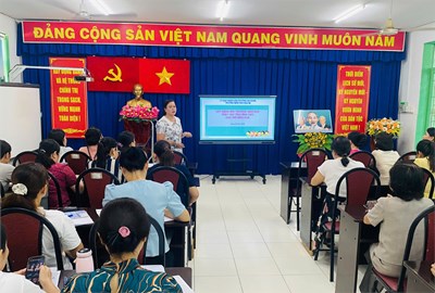 Bồi dưỡng chuyên môn hè 2025 cho cán bộ quản lý trường công lập, chủ sơ sở trường, nhóm, lớp độc lập cơ sở Giáo dục Mầm non phường An Nhơn.