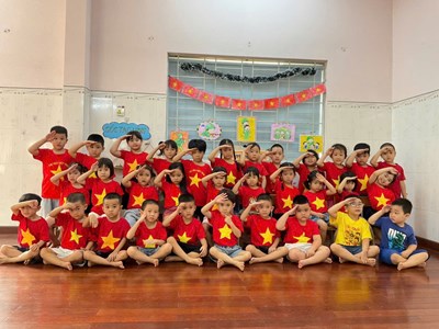 Hoạt động của các bé trường mầm non linh tây chào mừng ngày thành lập quân đội nhân dân việt nam