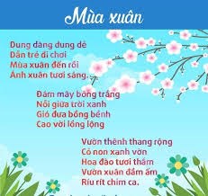 Bài thơ:  Mùa Xuân đến rồi 
