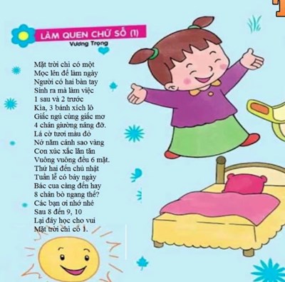 Bài thơ: Làm quen chữ số