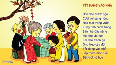 Bài thơ: Tết đang vào nhà