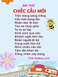Bài thơ  Chiếc cầu mới 