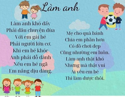 Bài thơ  Làm anh 