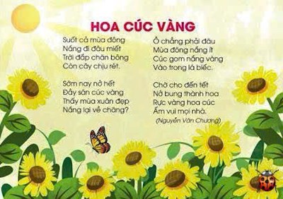 Bài thơ Hoa cúc vàng